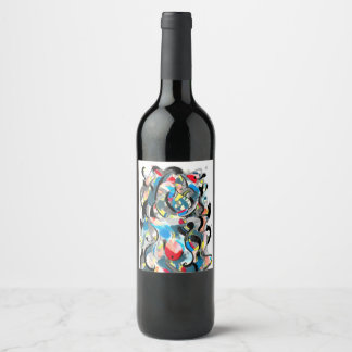 Étiquette Pour Bouteilles De Vin Galaxie de raisin