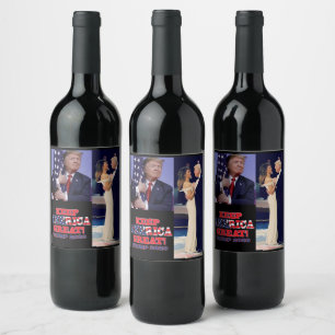 Étiquette Pour Bouteilles De Vin Garder l'Amérique grand Trump 2020