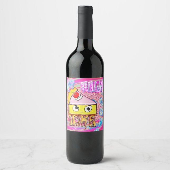 Étiquette Pour Bouteilles De Vin Gâteau Polly - Tortina - (Devant)