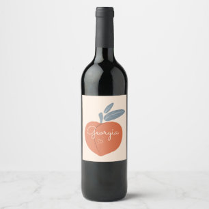 Étiquette Pour Bouteilles De Vin Georgia Peach