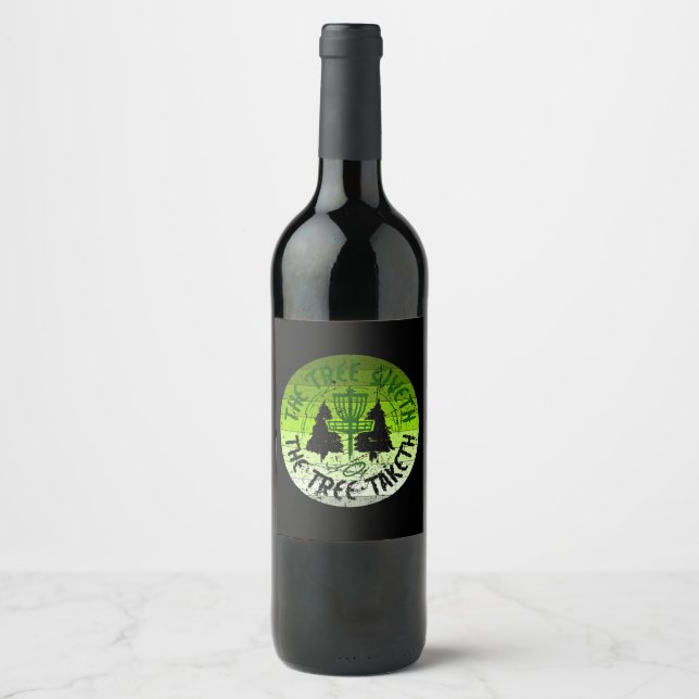 Étiquette Pour Bouteilles De Vin Golf sur disque (Devant)