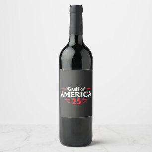 Étiquette Pour Bouteilles De Vin Golfe d'Amérique Patriotique Américain Drapeau USA