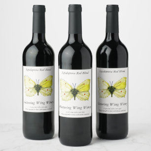 Étiquette Pour Bouteilles De Vin Gonepteryx rhamni