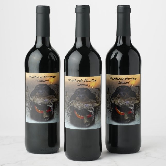 Étiquette Pour Bouteilles De Vin Gordon Setter (Bouteilles)