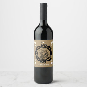 Étiquette Pour Bouteilles De Vin Goth Dark Romantic Lovers Cadeau