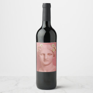 Étiquette Pour Bouteilles De Vin Greek Pink Wine Label.