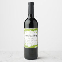 Green Nature bouteille de vin personnalisé étiquet