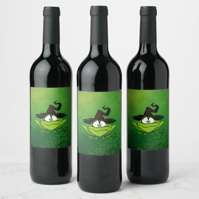 Étiquette Pour Bouteilles De Vin Grenouille (Bouteilles)