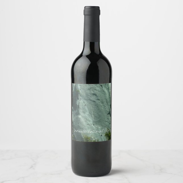 Étiquette Pour Bouteilles De Vin Grimpeurs sur El Capitan (Devant)