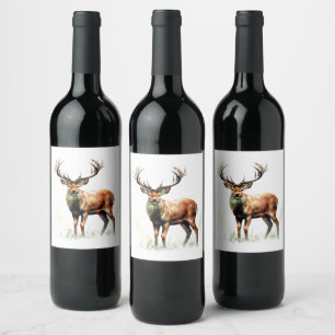 Étiquette Pour Bouteilles De Vin Gros Cerf Raté