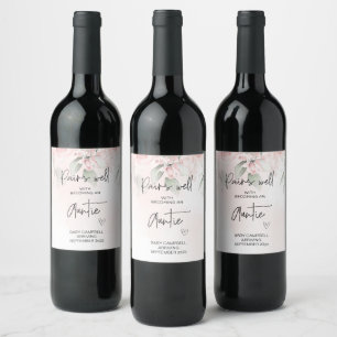 Étiquette Pour Bouteilles De Vin Grossesse bébé Faire-part à la maternité
