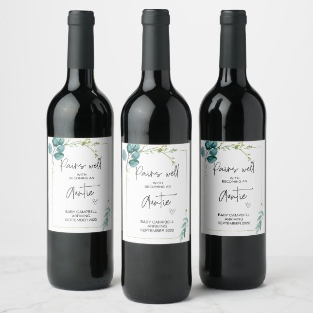 Étiquette Pour Bouteilles De Vin Grossesse bébé Faire-part La maturité d'être maman (Bouteilles)