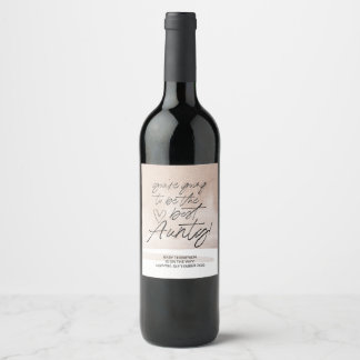 Étiquette Pour Bouteilles De Vin Grossesse Faire-part Nouveau bébé Bientôt W