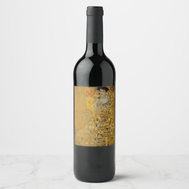 Étiquette Pour Bouteilles De Vin Gustav Klimt - Adele Bloch-Bauer I (Devant)
