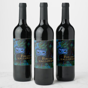 ÉTIQUETTE POUR BOUTEILLES DE VIN HALLOWEEN
