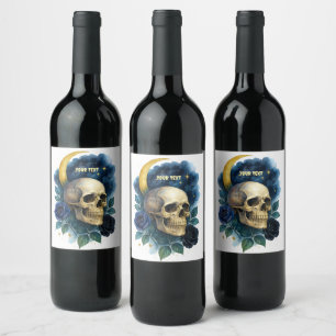 Étiquette Pour Bouteilles De Vin Halloween Gothique Gothique Halloween Déplaisant