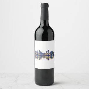 Étiquette Pour Bouteilles De Vin Hartford Skyline