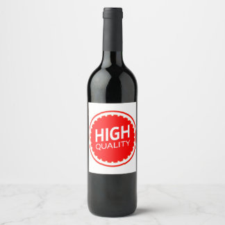 Étiquette Pour Bouteilles De Vin Haute Qualité Badge Rouge