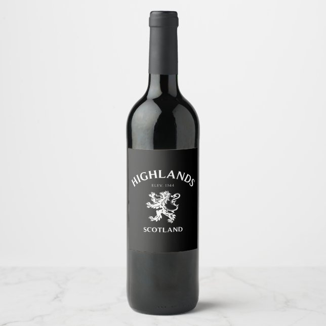 ÉTIQUETTE POUR BOUTEILLES DE VIN HAUTS-PAYS (Devant)