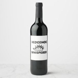 ÉTIQUETTE POUR BOUTEILLES DE VIN HEDGEHOG WHISPERER
