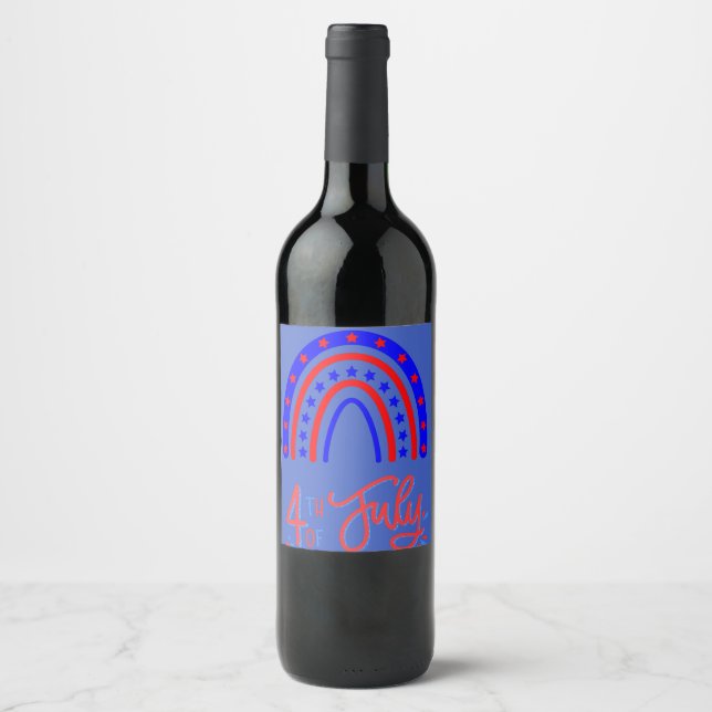 Étiquette Pour Bouteilles De Vin HEUREUX T-shirt 4E (Devant)
