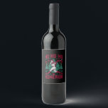 Étiquette Pour Bouteilles De Vin Ho Ho Homerun Baseball Laid Christmas Sweat<br><div class="desc">Ho Ho Homerun Baseball Laid Christmas Sweat Party</div>