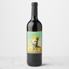 ÉTIQUETTE POUR BOUTEILLES DE VIN HOMME BANANE