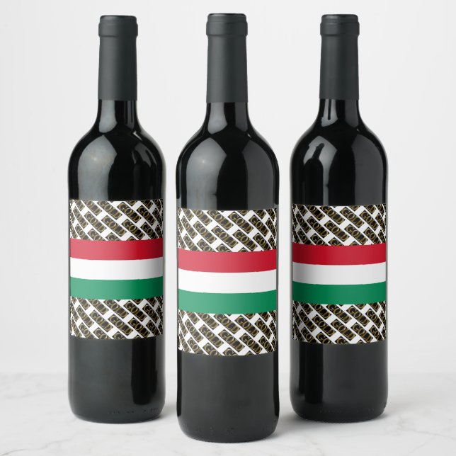 ÉTIQUETTE POUR BOUTEILLES DE VIN HONGRIE (Bouteilles)
