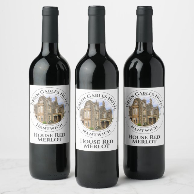 Étiquette Pour Bouteilles De Vin Hôtel Branded (Bouteilles)