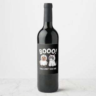 Étiquette Pour Bouteilles De Vin Hou Vous Ne Pouvez Pas Me Manger Chiens Et Chats D