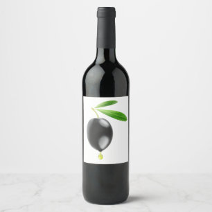 Étiquette Pour Bouteilles De Vin Huile d'olive