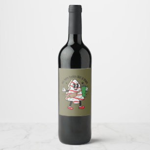 Étiquette Pour Bouteilles De Vin Ici dehors ayant l'air d'un gâteau de Noël en form