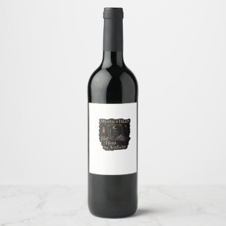 Étiquette Pour Bouteilles De Vin Imaginaire Whimsigoth - Forêts mystiques, Lunes et