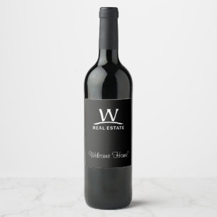 Étiquette Pour Bouteilles De Vin Immobiliers de W