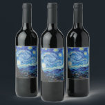 Étiquette Pour Bouteilles De Vin Impressionnisme Vincent Van Gogh Starry Starry Nui<br><div class="desc">Impressionnisme Vincent Van Gogh Starry Starry Starry Night Signification Célèbre Arts visuels Design présente un excellent exemple d'art expressionniste. Cet impressionnisme Vincent Van Gogh Starry Starry Starry Night Signification Célèbre Arts visuels Design reflète l'essence de l'artiste et la période créée en. Parfait pour les amateurs d'art de tous âges, notre...</div>
