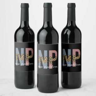 Étiquette Pour Bouteilles De Vin Infirmière Praticien NP cadeaux d'appréciation