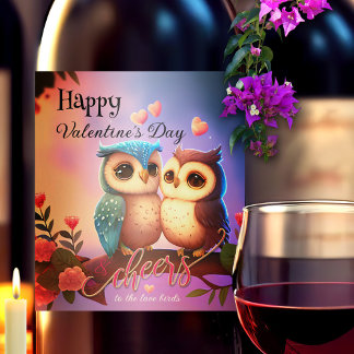 Étiquette Pour Bouteilles De Vin Inséparables Heureuses Saintes-Valentin