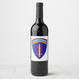 Étiquette Pour Bouteilles De Vin Insigne Army Europe USAREUR