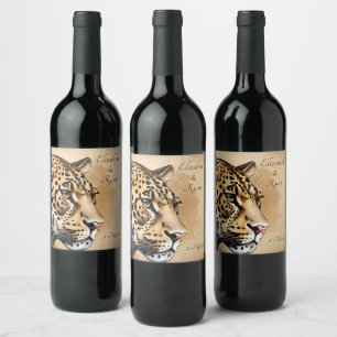Étiquette Pour Bouteilles De Vin Inspiré par la nature