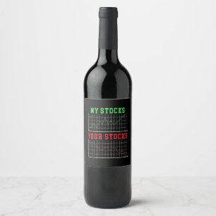 Étiquette Pour Bouteilles De Vin Investisseur Mes Stocks Vos Stocks