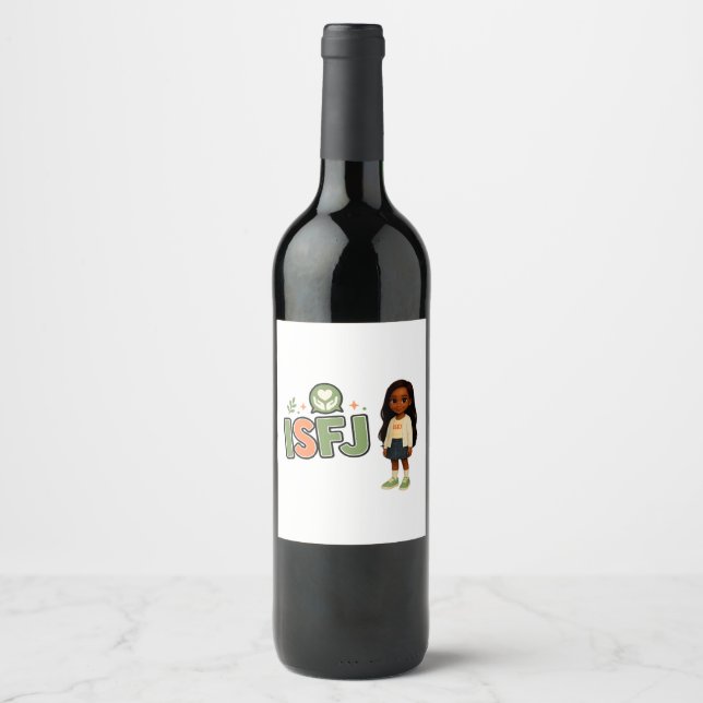 Étiquette Pour Bouteilles De Vin ISFJ — A Guardiã da Harmonia (Devant)