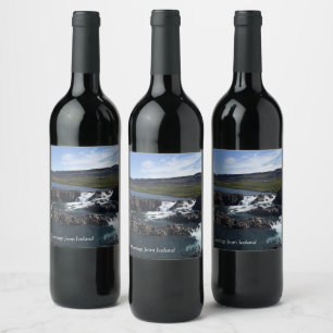 Étiquette Pour Bouteilles De Vin Islande -