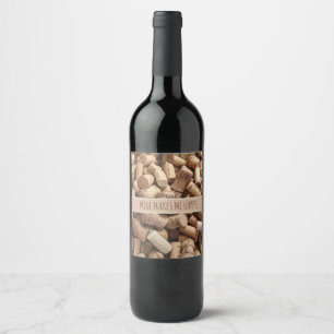 Étiquette Pour Bouteilles De Vin Italien Wine Corks Digital Custom 