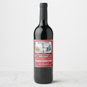 Étiquette Pour Bouteilles De Vin Jab Jab Uppercut Encouragement