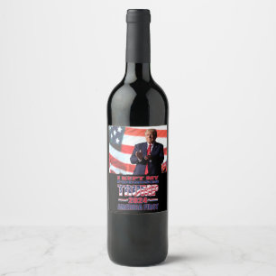 Étiquette Pour Bouteilles De Vin J'ai tenu mes promesses - Trump 2024