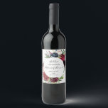 Étiquette Pour Bouteilles De Vin Jardin d'automne | Proposition de Matron d'honneur<br><div class="desc">Ce jardin d'automne | burgundy matron d'honneur proposition vin étiquette est parfait pour un mariage de automne. Le design présente de magnifiques fleurs d'aquarelle rose vif, rouge, marine et bordeaux, des fleurs et des feuilles verts disposés dans un cadre floral automnal animé. Customisez le étiquette de bouteille de vin avec...</div>