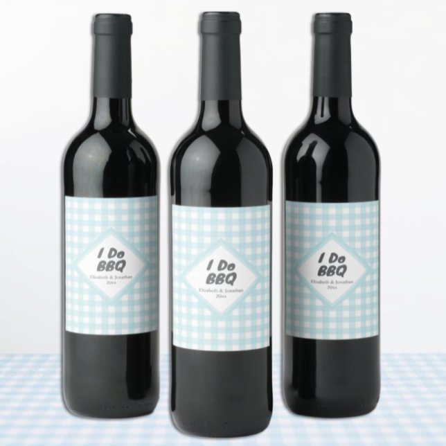 Étiquette Pour Bouteilles De Vin Je fais du BBQ (Créateur téléchargé)