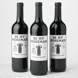 Étiquette Pour Bouteilles De Vin Je Promets Pas De Robe Laide Drôle Proposition D'É