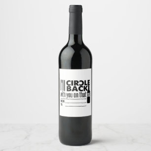Étiquette Pour Bouteilles De Vin Je reviendrai sur celui-là. Drôle Purim