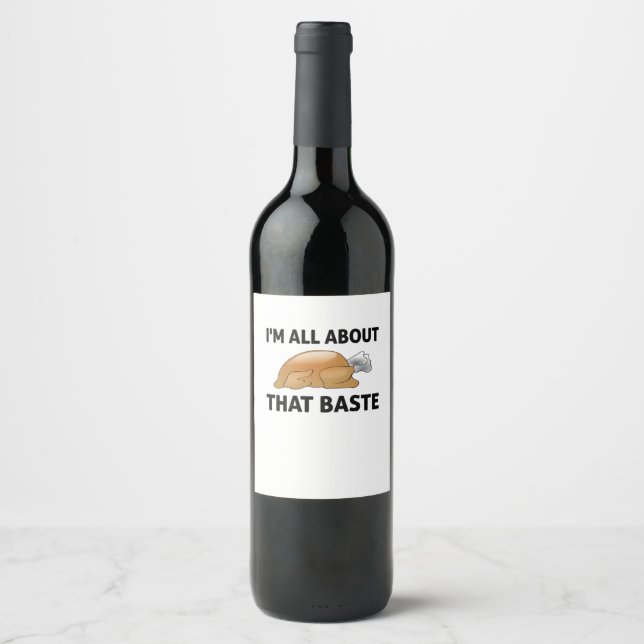 Étiquette Pour Bouteilles De Vin Je suis à propos de cette casserole (Devant)